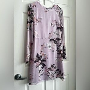 Leith (Nordstrom) Lavender Floral Dress